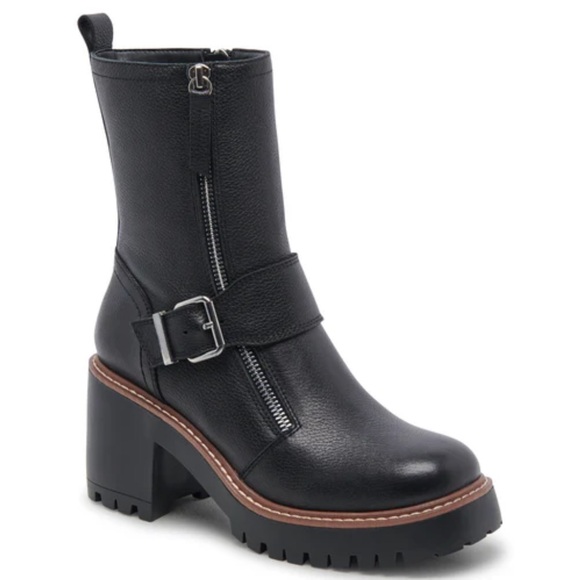 🌸BLONDO🌸 Rylyn Waterproof Bootie in Black Leather Size: 10 - Picture 3 of 14